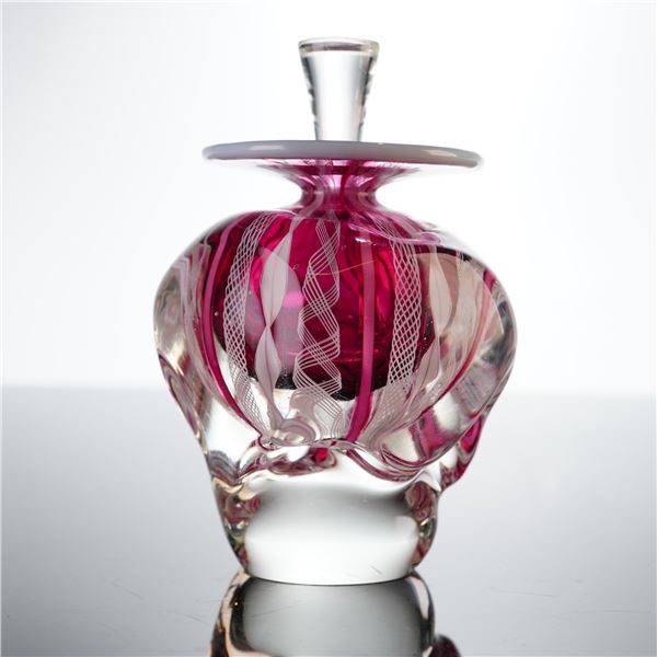 Heron Studio Art Glass Perfume Bottle with Stopper