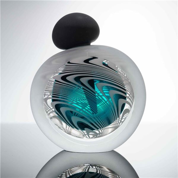 James Clarke Studio Art Glass Perfume Bottle with Stopper