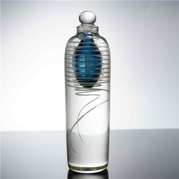 John Nickerson Studio Art Glass Scent Bottle and Stopper