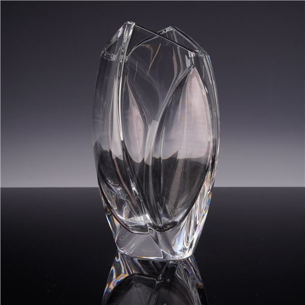 Baccarat Giverny Crystal Flower Vase by Robert Rigot