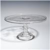 Image 1 : Adams & Co. EAPG Good Luck Pattern Pressed Glass Pedestal Cake Stand