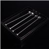 Image 4 : 5pc Pierced Glass Pitcher and Metal Stirrers for Movado