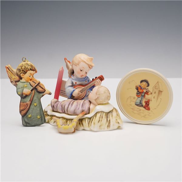 4pc Goebel Hummel Figurine, Pin, Ornament and Plaque