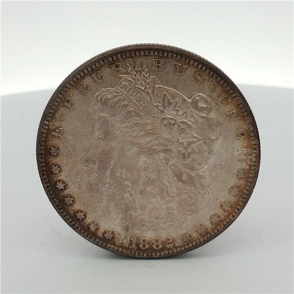 1882 US One Dollar Morgan Silver Dollar, Circulated