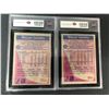 Image 2 : 1984-85 Topps Wayne GRETZKY Graded LOT x2 - Oilers