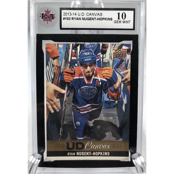 2013-14 UD Canvas - Ryan Nugent-Hopkins KSA 10 - Oilers