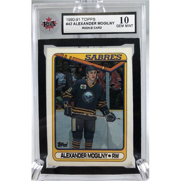 1990-91 Topps - Alexander Mogilny RC KSA 10 - Sabres