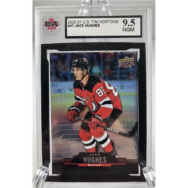 2020-21 UD TH Jack Hughes - KSA 9.5 Devils