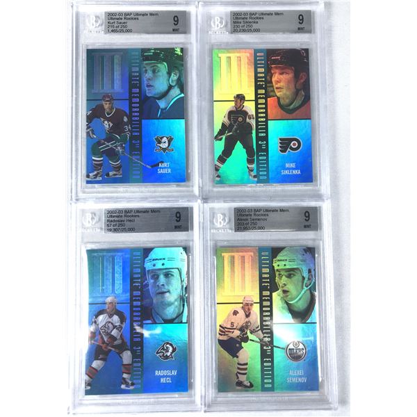 2002-03 BAP Graded Hockey LOT x4 - Beckett