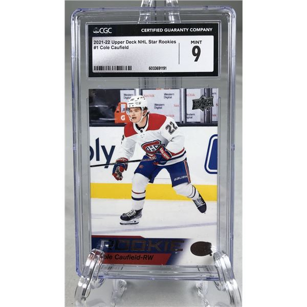 2021-22 UD Rookies - Cole Caufield CGC 9 - Canadiens