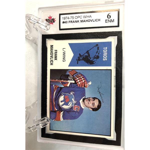 1974-75 OPC WHA - Frank Mahovlich KSA 6 - Toros