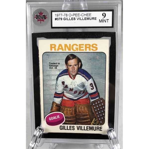1977-78 OPC - Gilles Villemure KSA 9 - Rangers