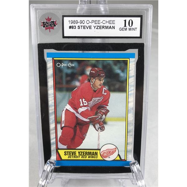 1989-90 OPC - Steve Yzerman KSA 10 - Red Wings