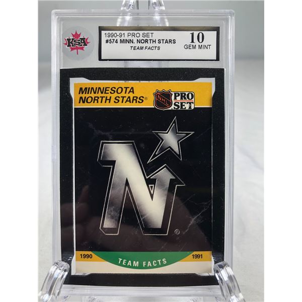1990-91 Pro-Set - North Stars Team Card KSA 10