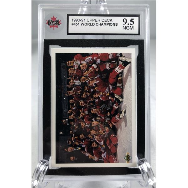 1990-91 UD World Champions KSA 9.5 - Team Canada
