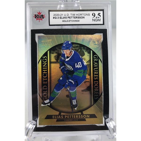 2020-21 UD TH Gold - Elias Pettersson KSA 9.5 - Canucks