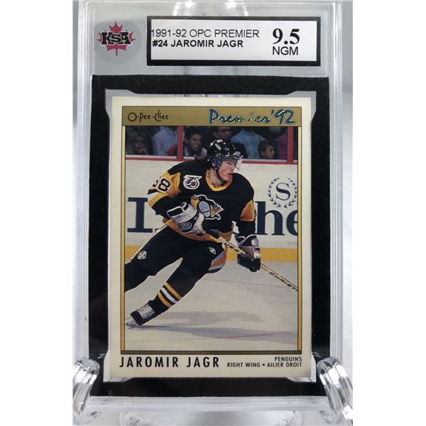 1991-92 OPC Premier - Jaromir Jagr KSA 9.5 - Penguins