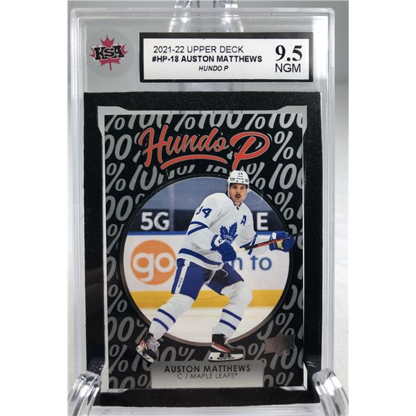 2021-22 UD Hundo - Auston Matthews KSA 9.5 - Maple Leafs