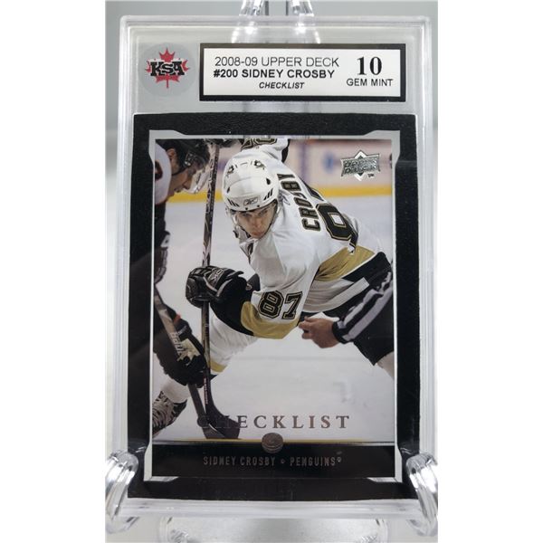 2008-09 UD CL - Sidney Crosby KSA 10 - Penguins