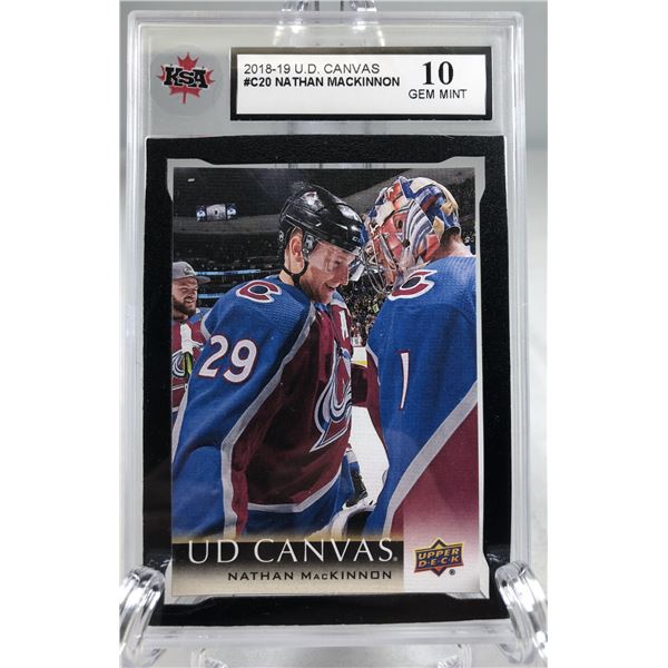 2018-19 UD Canvas - Nathan MacKinnon KSA 10 - Avalanche