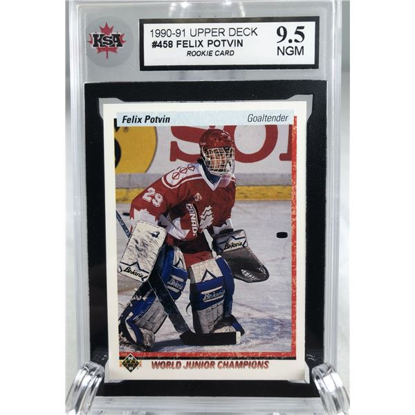 1990-91 UD - Felix Potvin RC KSA 9.5 - Canada