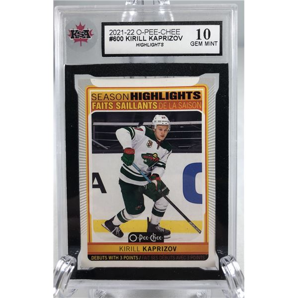 2021-22 OPC - Kirill Kaprizov KSA 10 - Wild