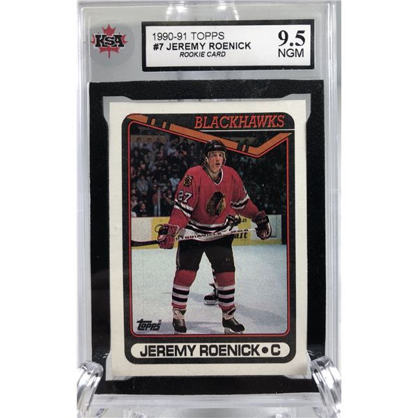 1990-91 Topps - Jeremy Roenick RC KSA 9.5 - Blackhawk