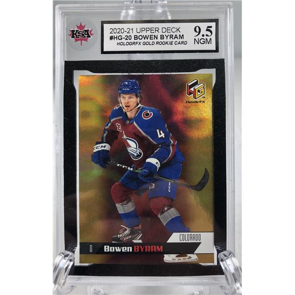 2020-21 UD Hologrfx - Bowen Byram RC KSA 9.5 - Avalanche