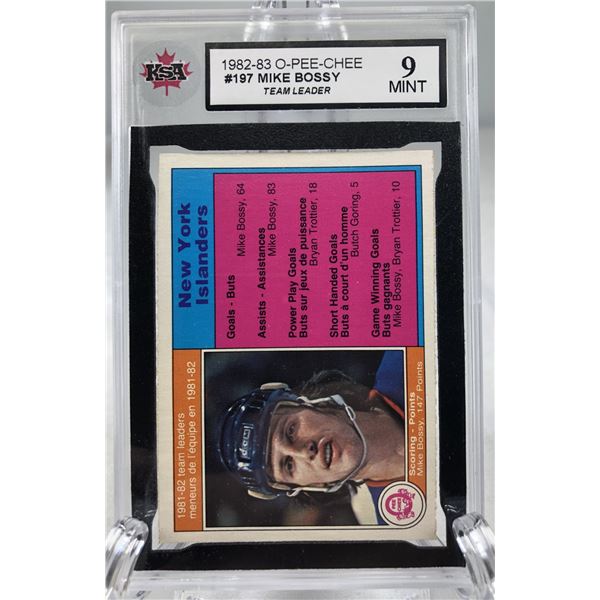 1982-83 OPC Leader - Mike Bossy KSA 9 - Islanders