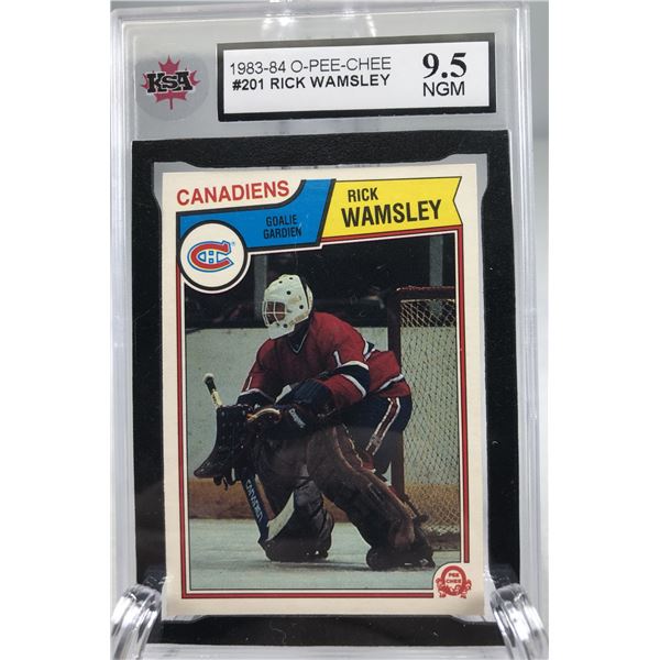 1983-84 OPC - Rick Wamsley KSA 9.5 - Canadiens