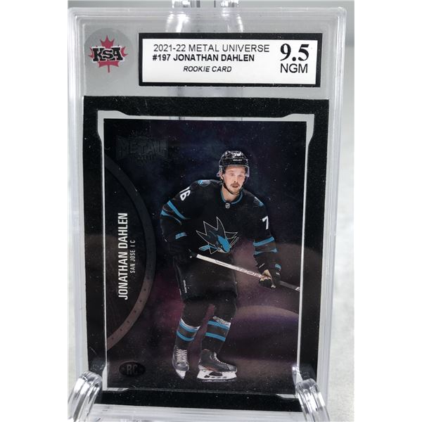 2021-22 Metal Universe - Jonathan Dahlen RC KSA 9.5 - Sharks