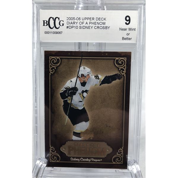 2005-06 UD Phenom - Sidney Crosby BCCG 9 - Penguins DP10