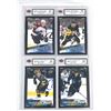Image 1 : Graded Hockey ROOKIE Young Guns x4 - Angello, Kral, Jones