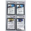 Image 2 : Graded Hockey ROOKIE Young Guns x4 - Angello, Kral, Jones