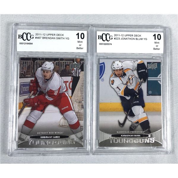 Graded Hockey ROOKIE Young Guns x2 - Blum, Smith