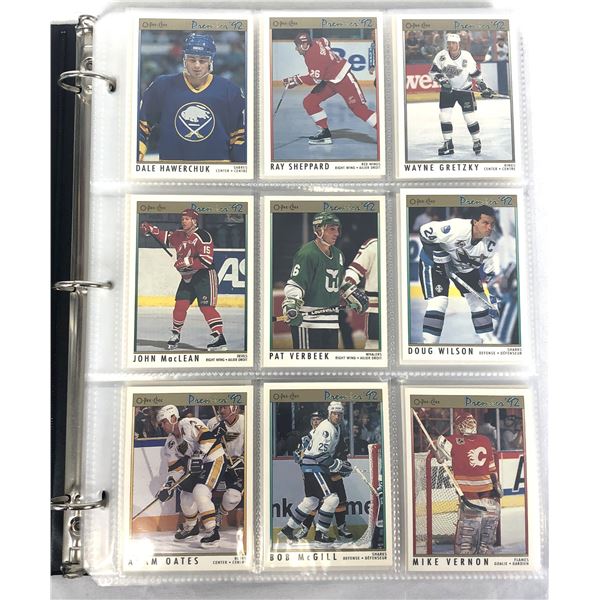 1991-92 OPC Premier FULL SET Hockey - 1-198 w/ Pages & Binder