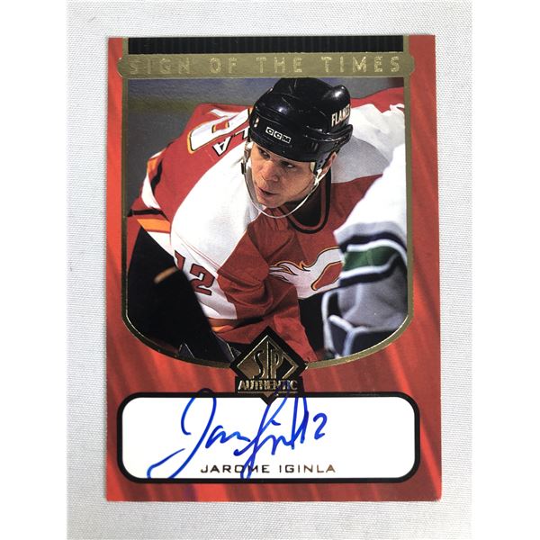 Jarome Iginla AUTOGRAPH - 1998 SP Authentic - Flames