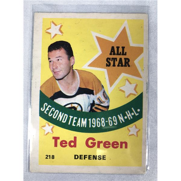 1969-70 OPC AS - Ted Green - Bruins