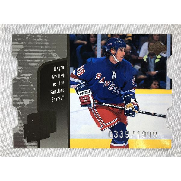 1999 UD Great One /1999 - Wayne Gretzky - Rangers