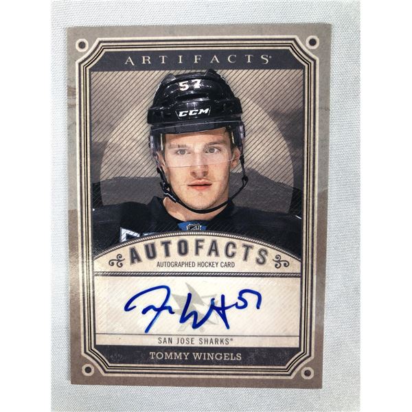 2014-15 Artifacts - Tommy Wingels AUTO - Sharks