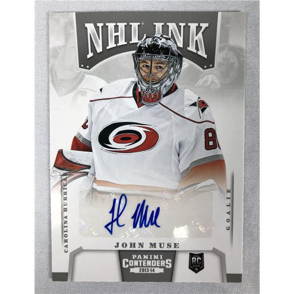 2014-15 Panini - John Muse AUTO - Hurricanes