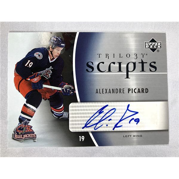 2007-08 UD - Alexandre Picard AUTO - Blue Jackets