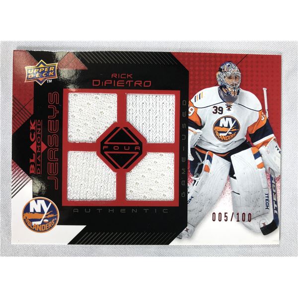 2009-10 UD - Rick DiPietro /100 Game Used - Islanders