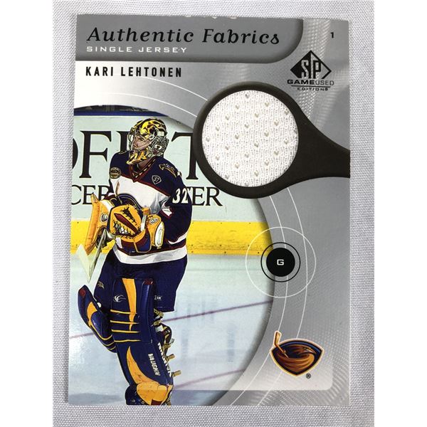 2006 SP - Kari Lehtonen Game Used - Thrashers