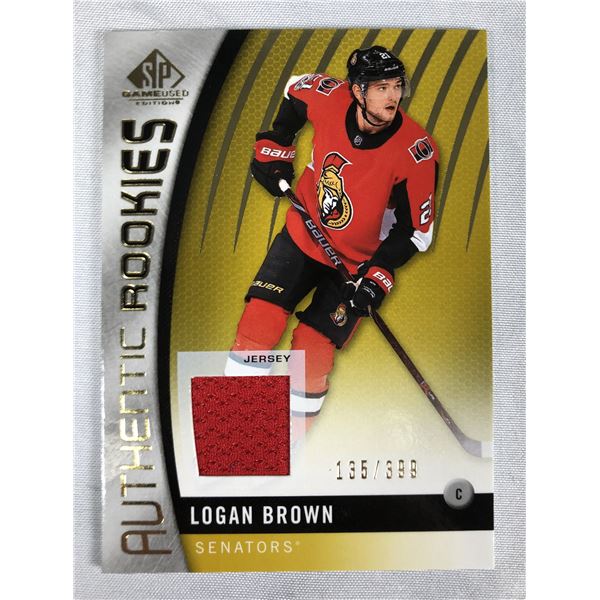 2017-18 SP - Logan Brown Game Used /399 - Senators