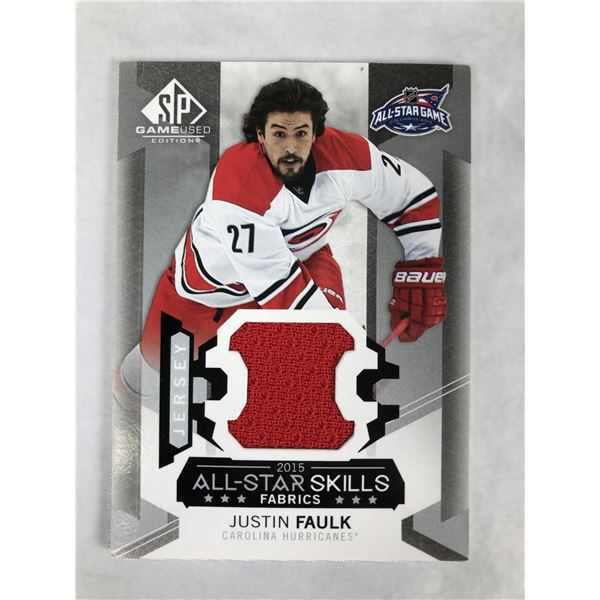 2015-16 SP - Justin Faulk Game Used - Hurricanes