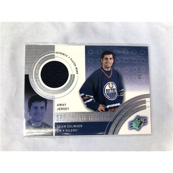 2001 SPx - Sean Selmser Game Used - Oilers