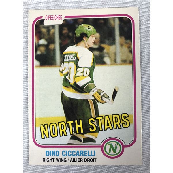 Dino Ciccarelli ROOKIE CARD - 1981-82 OPC - North Stars