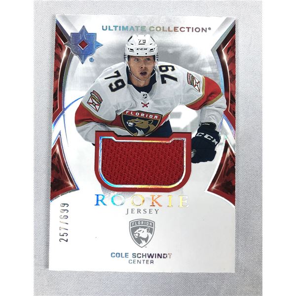 2021-22 UD - Cole Schwindt /699 Game Used - Panthers