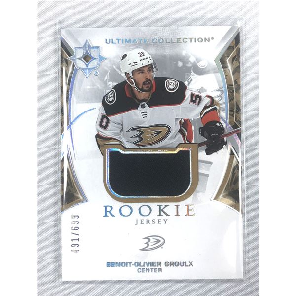 2021-22 UD - Benoit Oliver Groulx Game Used - Ducks